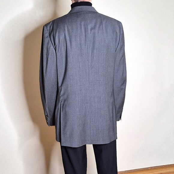Prada Men’s Blazer — Grey 100% Virgin Wool, Made in Italy, Taglia 56 - Picture 6 of 16